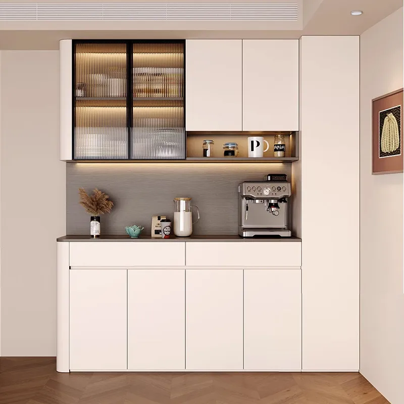 Solid Wood Dining Side Cabinet Integrated, Wall Living Room Combination Multi-functional, Retro Arc Wine Cabinet
Solid Wood Dining Side Cabinet Integrated, Wall Living Room Combination Multi-functional, Retro Arc Wine Cabinet