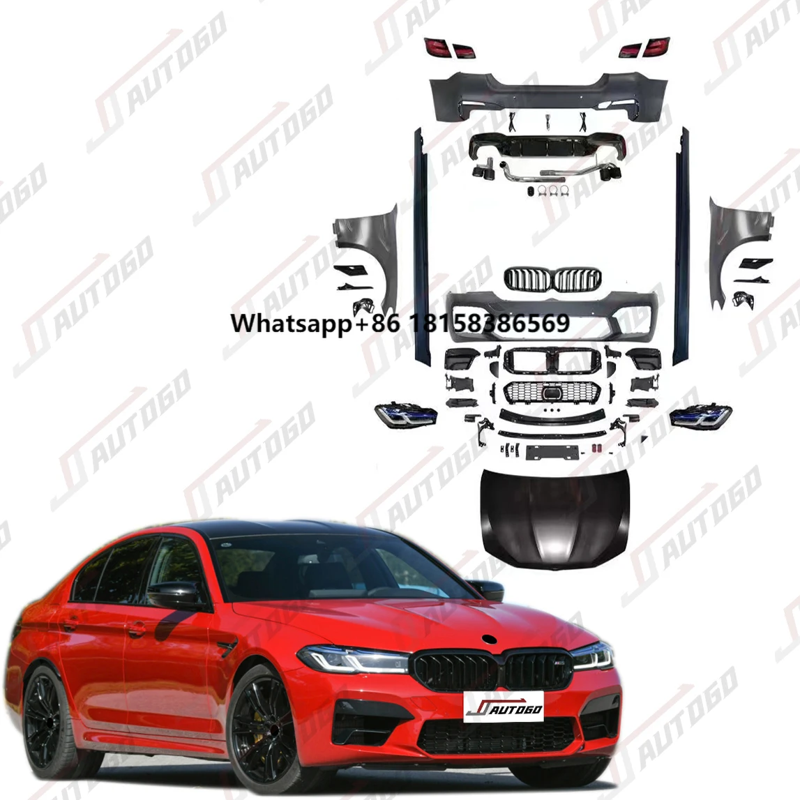 Auto Modification Conversion Body Kit for 5 Series F10 10-17 Update to M5 21+ Style Bumper Headlight Taillight Hood Fender
Auto Modification Conversion Body Kit for 5 Series F10 10-17 Update to M5 21+ Style Bumper Headlight Taillight Hood Fender
