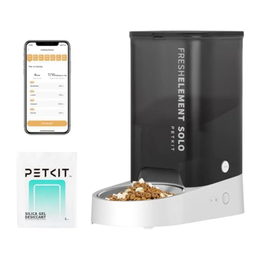 Automatic Cat Feeder, 2.4G WiFi Automatic Dog Feeder, App Control Pet Food Dispenser with Triple Fresh-Lock System, Up to 10 Me
Automatic Cat Feeder, 2.4G WiFi Automatic Dog Feeder, App Control Pet Food Dispenser with Triple Fresh-Lock System, Up to 10 Me