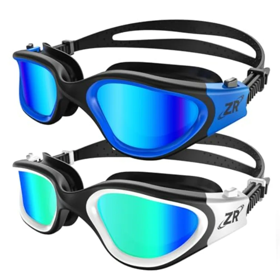 Swim Goggles for adult swimming, polycarbonate lens with polarized coating, black frame with gray tint, anti-fog and UV protect
Swim Goggles for adult swimming, polycarbonate lens with polarized coating, black frame with gray tint, anti-fog and UV protect