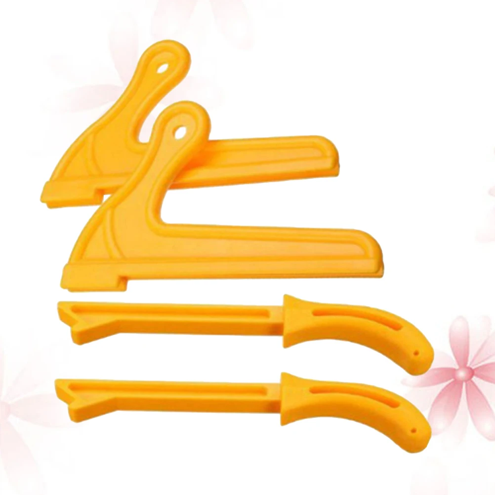 4 Pcs Push Stick Hand Carpentry Tools D Safety Hand Protection Sawdust Wood Push Stick Set Woodworking Tools (Yellow)
4 Pcs Push Stick Hand Carpentry Tools D Safety Hand Protection Sawdust Wood Push Stick Set Woodworking Tools (Yellow)