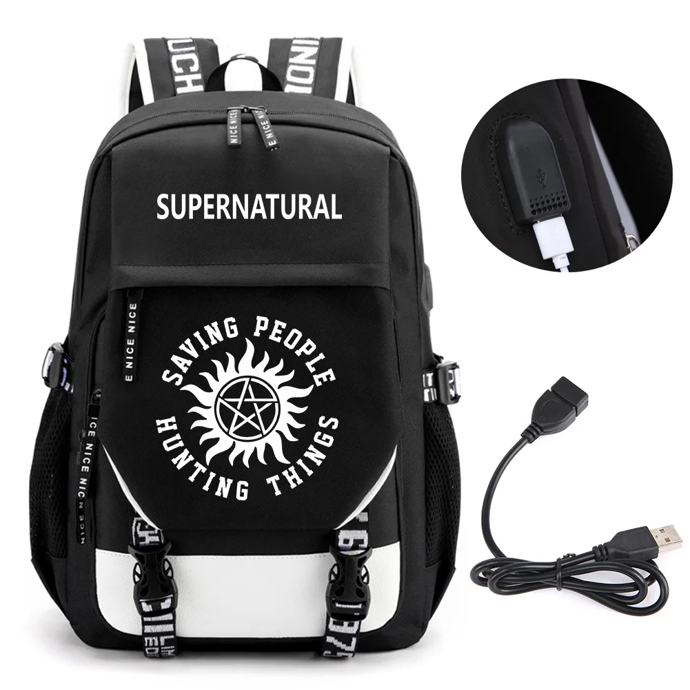 Рюкзак в стиле аниме «Сверхъестественное» SPN Saving People, школьные сумки для книг Mochila, дорожная сумка с USB-портом, рюкзак для ноутбука для мальчиков и девочек
Рюкзак в стиле аниме «Сверхъестественное» SPN Saving People, школьные сумки для книг Mochila, дорожная сумка с USB-портом, рюкзак для ноутбука для мальчиков и девочек