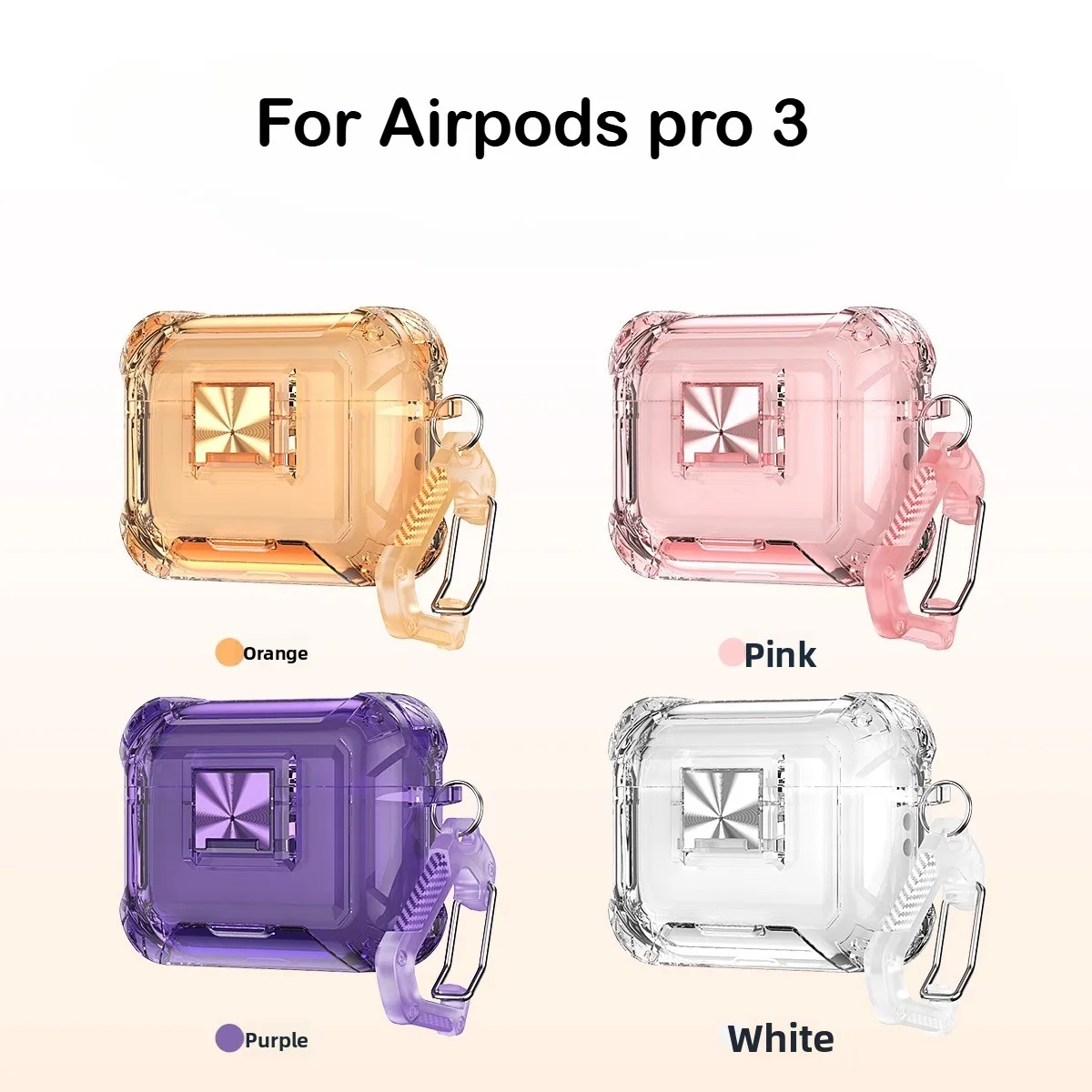 Switch Lock Headphone Case For Airpods Pro 3 2025 For Airpods 4 Transparent Shockproof Protective Earphone Cover Case With Hook
Switch Lock Headphone Case For Airpods Pro 3 2025 For Airpods 4 Transparent Shockproof Protective Earphone Cover Case With Hook