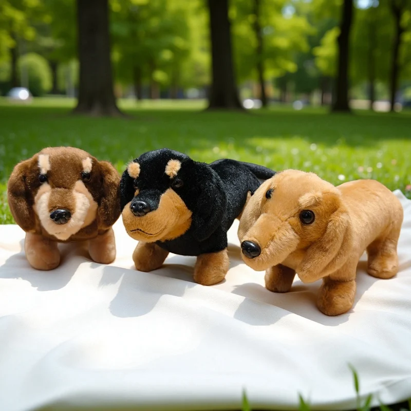 Smooth Dachshund Plush Toy 25cm/35cm Realistic Short Fur Sausage Dog Stuffed Animal Plushie Doll Cute Puppy Gift for Kids
Smooth Dachshund Plush Toy 25cm/35cm Realistic Short Fur Sausage Dog Stuffed Animal Plushie Doll Cute Puppy Gift for Kids