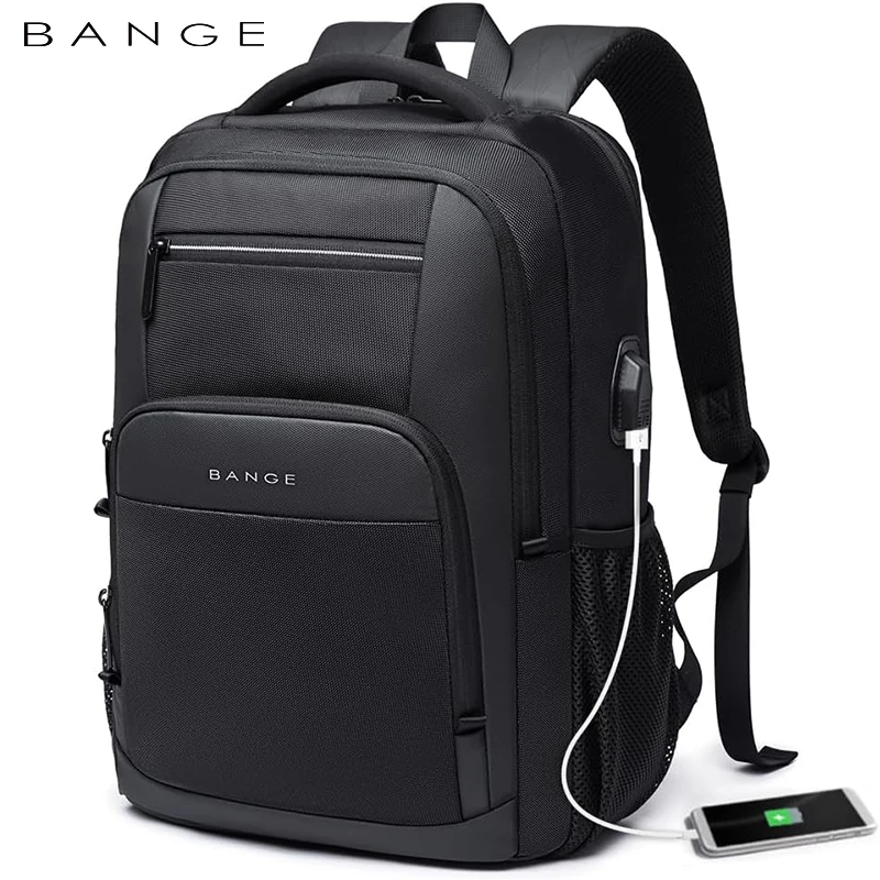 BANGE Travel Waterproof Backpack with USB Charging Port Fit 15.6 Inch Laptop Backpacks for Men and Women, Teenager School Bags
BANGE Travel Waterproof Backpack with USB Charging Port Fit 15.6 Inch Laptop Backpacks for Men and Women, Teenager School Bags