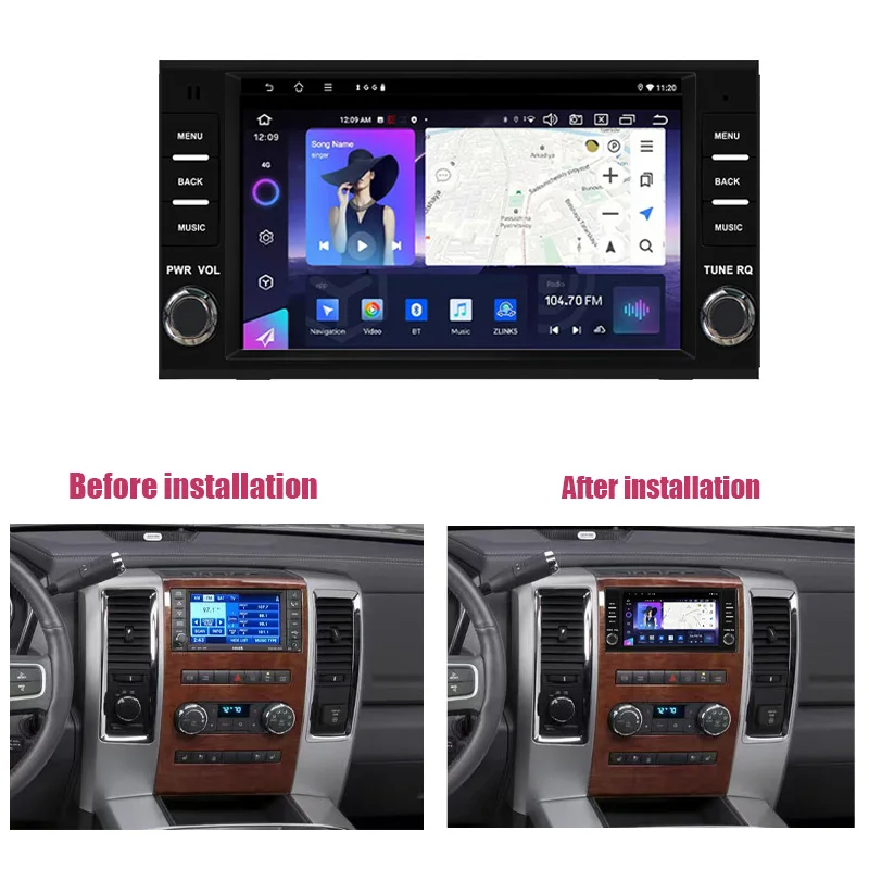 Car Radio Android 15 7" 2din Autoradio For Dodge RAM 1500 2500 2009-2012 Multimedia Video Player 8+128GB FM GPS Navi Car Stereo
Car Radio Android 15 7" 2din Autoradio For Dodge RAM 1500 2500 2009-2012 Multimedia Video Player 8+128GB FM GPS Navi Car Stereo