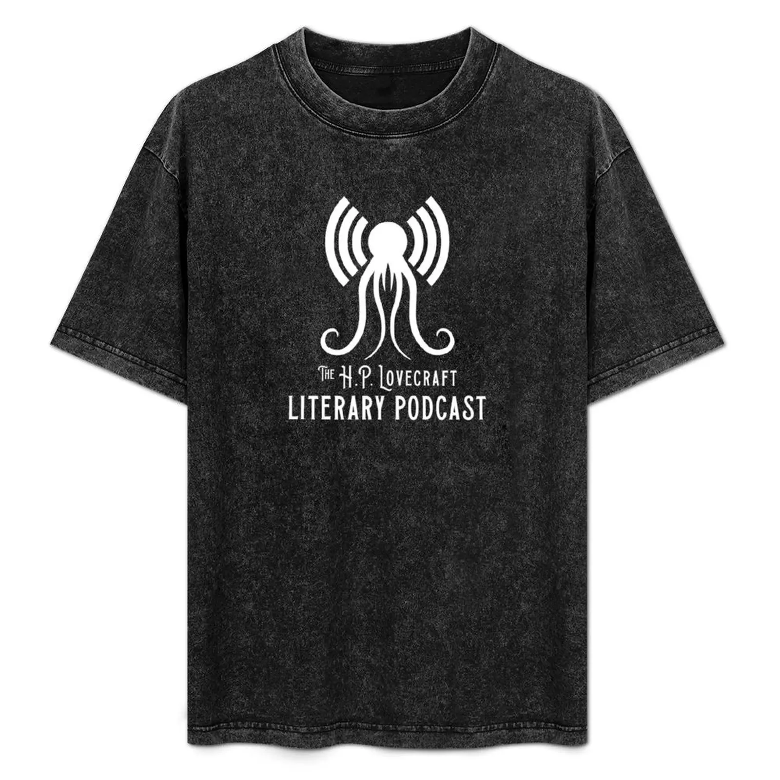 The H.P. Lovecraft Literary Podcast Logo and Title - White T-Shirt Large Size Basic Casual T-Shirt
The H.P. Lovecraft Literary Podcast Logo and Title - White T-Shirt Large Size Basic Casual T-Shirt