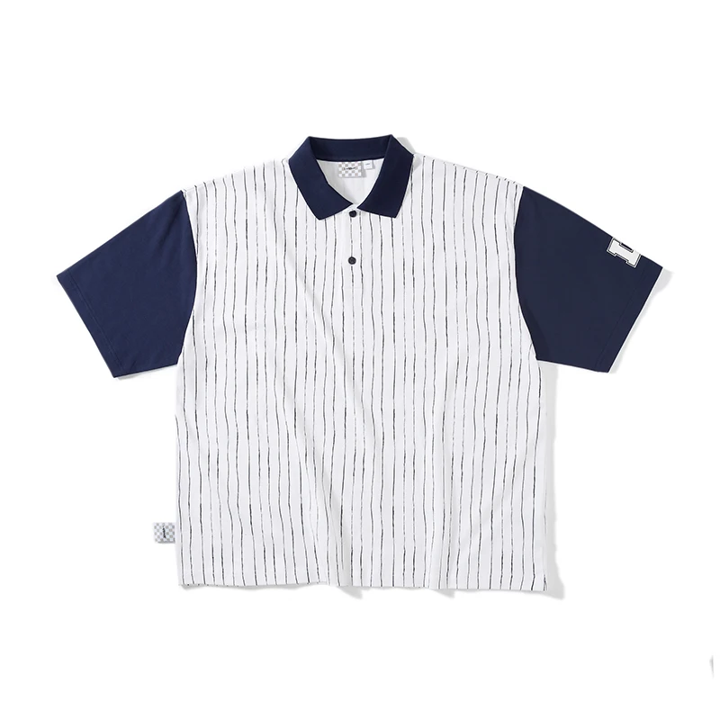 LAPRIMA Hand Dn American Campus irt Striped Print Collared Loose ort Sve Youthful Summer Faion Casual Wear
LAPRIMA Hand Dn American Campus irt Striped Print Collared Loose ort Sve Youthful Summer Faion Casual Wear