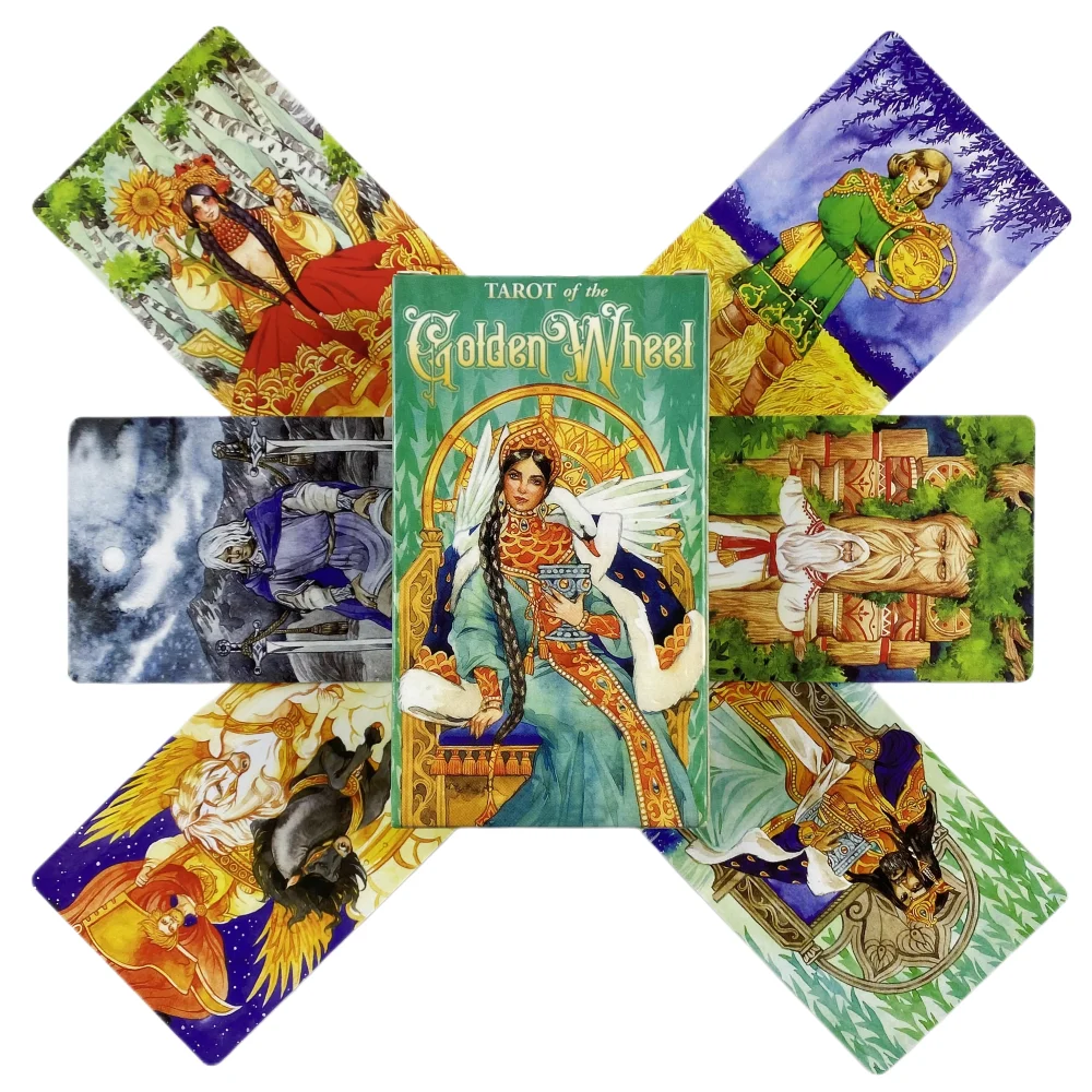 Tarot Of The Golden Wheel Cards 78pcs Tarot Cards Deck Table Game Board Games Guidance Divination Fate Oracle English Party Card
Tarot Of The Golden Wheel Cards 78pcs Tarot Cards Deck Table Game Board Games Guidance Divination Fate Oracle English Party Card