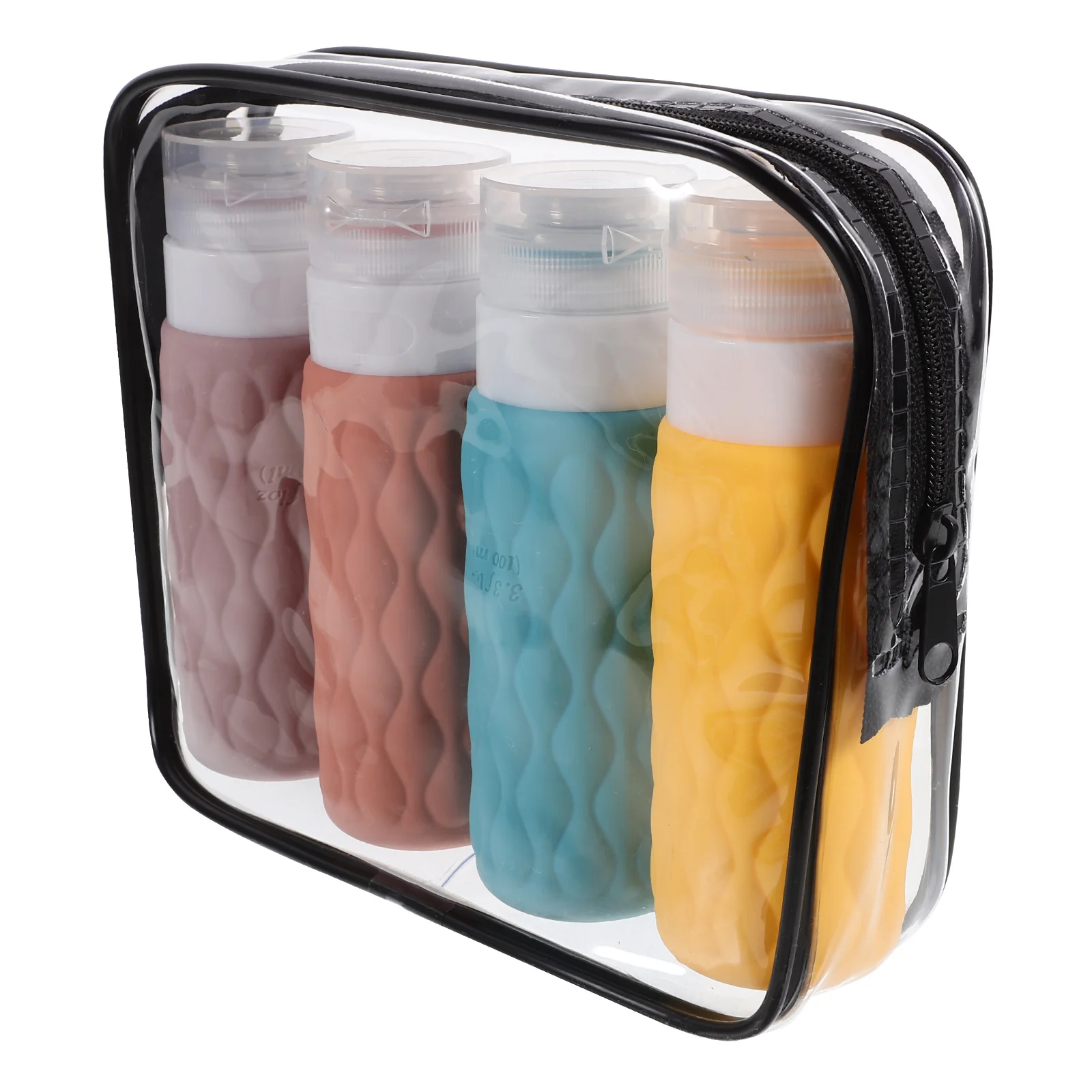 4Pcs Silicone Travel Bottles Portable Refillable Shampoo Conditioner Squeeze Dispenser Toiletry Containers for Travel Use
4Pcs Silicone Travel Bottles Portable Refillable Shampoo Conditioner Squeeze Dispenser Toiletry Containers for Travel Use