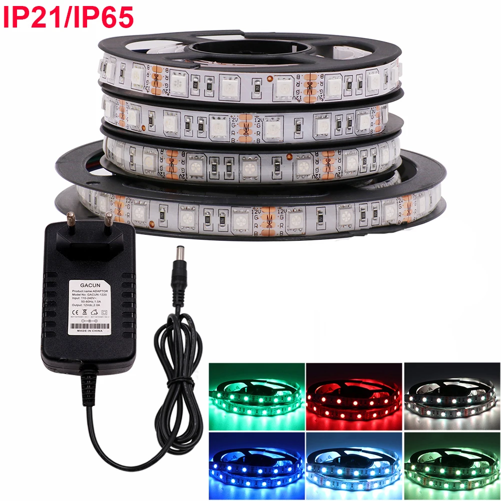 DC 12V LED Strip Light 5050 60LEDs/m Flexible 1-5M IP21 IP65 Waterproof LED Tape Light For Home Decoration Kitchen Ribbon Light
DC 12V LED Strip Light 5050 60LEDs/m Flexible 1-5M IP21 IP65 Waterproof LED Tape Light For Home Decoration Kitchen Ribbon Light