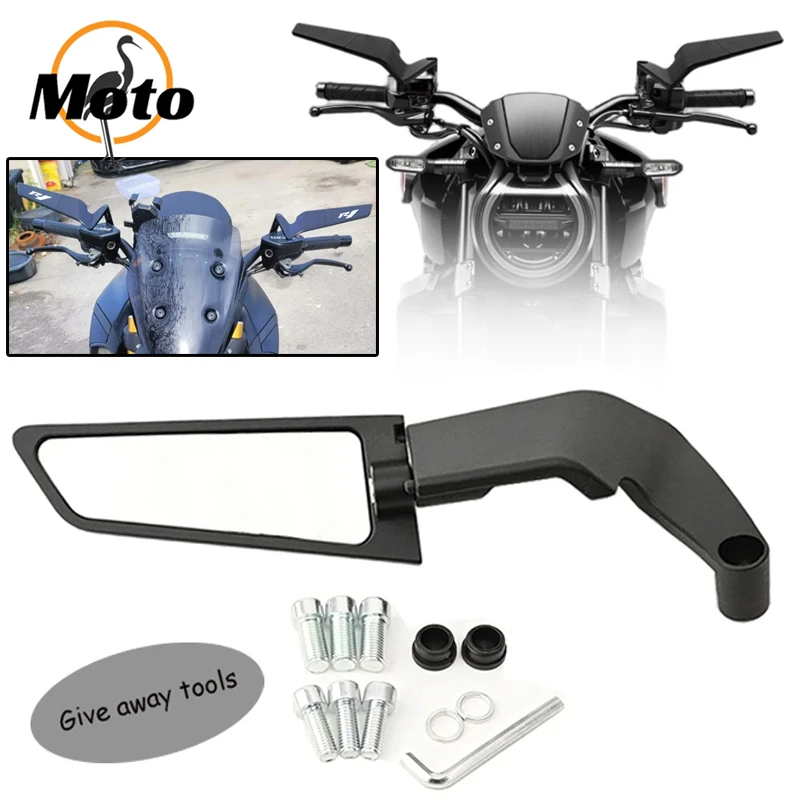 Motorcycle Side View Mirror Stealth Winglets Rearview Mirrors Kits For Yamaha YZFR1 YZF R1/R1M/R1S 2014-2021 Accessories
Motorcycle Side View Mirror Stealth Winglets Rearview Mirrors Kits For Yamaha YZFR1 YZF R1/R1M/R1S 2014-2021 Accessories
