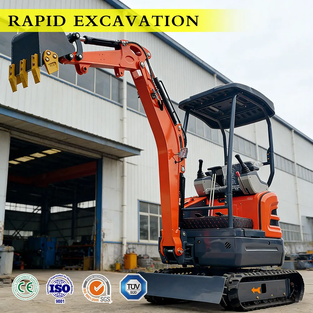 1.5 Ton Mini Excavator With Standard Bucket Hydraulic System Smoothly Small Digger Machine Easy Operation CE/EPA Certified
1.5 Ton Mini Excavator With Standard Bucket Hydraulic System Smoothly Small Digger Machine Easy Operation CE/EPA Certified