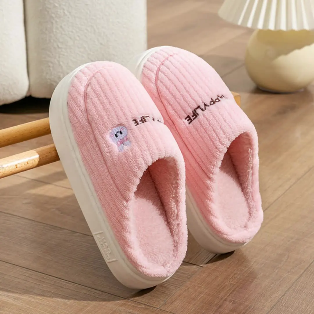 Winter Plush Slippers for Women & Men - Thick Sole Couple House Shoes, Warm Fleece-Lined Indoor Slides with Non-Slip Sole
Winter Plush Slippers for Women & Men - Thick Sole Couple House Shoes, Warm Fleece-Lined Indoor Slides with Non-Slip Sole