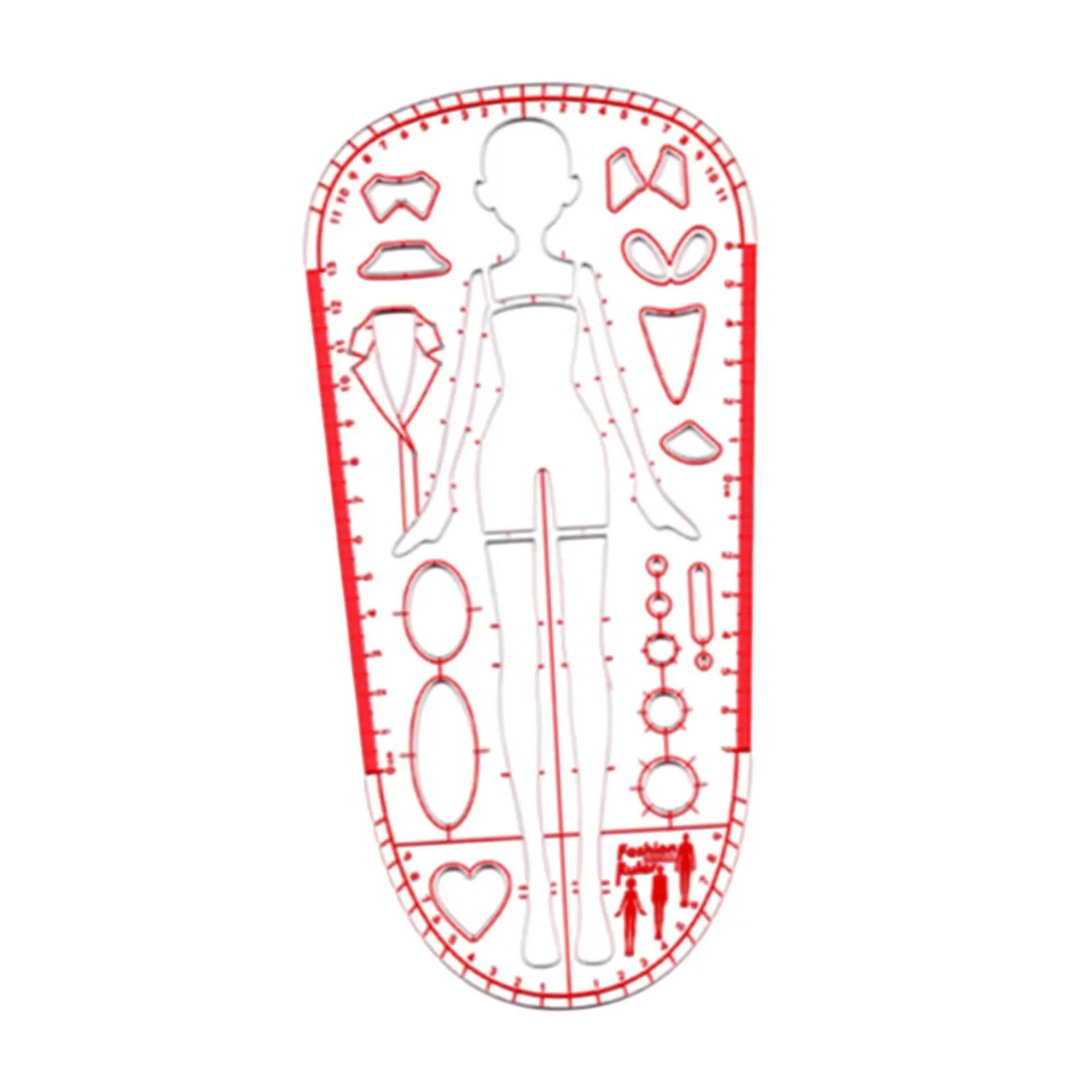 Fashion Template Ruler Sewing Patchwork Ruler Clothing Measuring Portable Sketching Templates Ruler for Dressmaking Designing
Fashion Template Ruler Sewing Patchwork Ruler Clothing Measuring Portable Sketching Templates Ruler for Dressmaking Designing