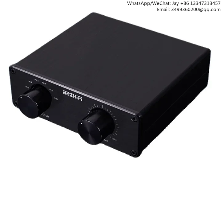 FV6 Zero Loss 6 Channel Audio Signal Input Switch 6 Select 1 with Passive Front Level Volume Controller
FV6 Zero Loss 6 Channel Audio Signal Input Switch 6 Select 1 with Passive Front Level Volume Controller