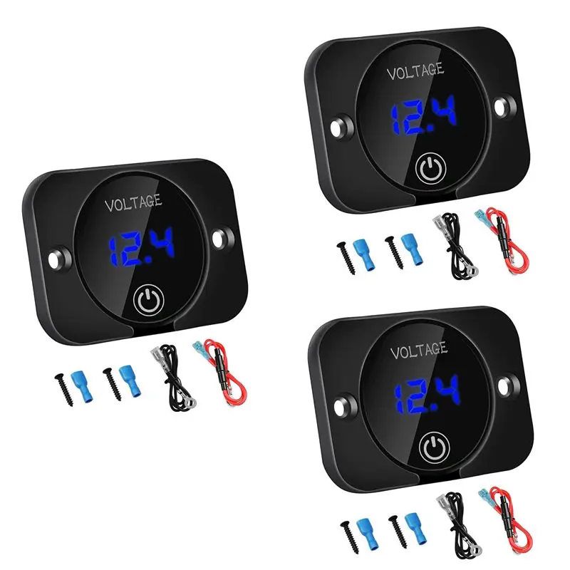 Firmly 3X 12V Voltage Gauge With Contact Switch Digital Display DC12V 24V Waterproof Voltmeter Panel For Boat Marine Truck ATV
Firmly 3X 12V Voltage Gauge With Contact Switch Digital Display DC12V 24V Waterproof Voltmeter Panel For Boat Marine Truck ATV