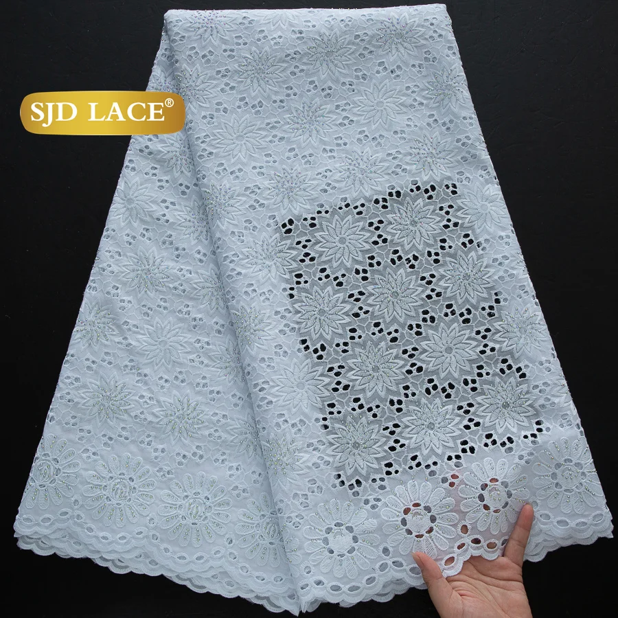 SJD LACE Austria African White Cotton Lace Fabrics 2025 High Quality Swiss Voile Lace for Sewing Women Wedding Party Dress 4494
SJD LACE Austria African White Cotton Lace Fabrics 2025 High Quality Swiss Voile Lace for Sewing Women Wedding Party Dress 4494