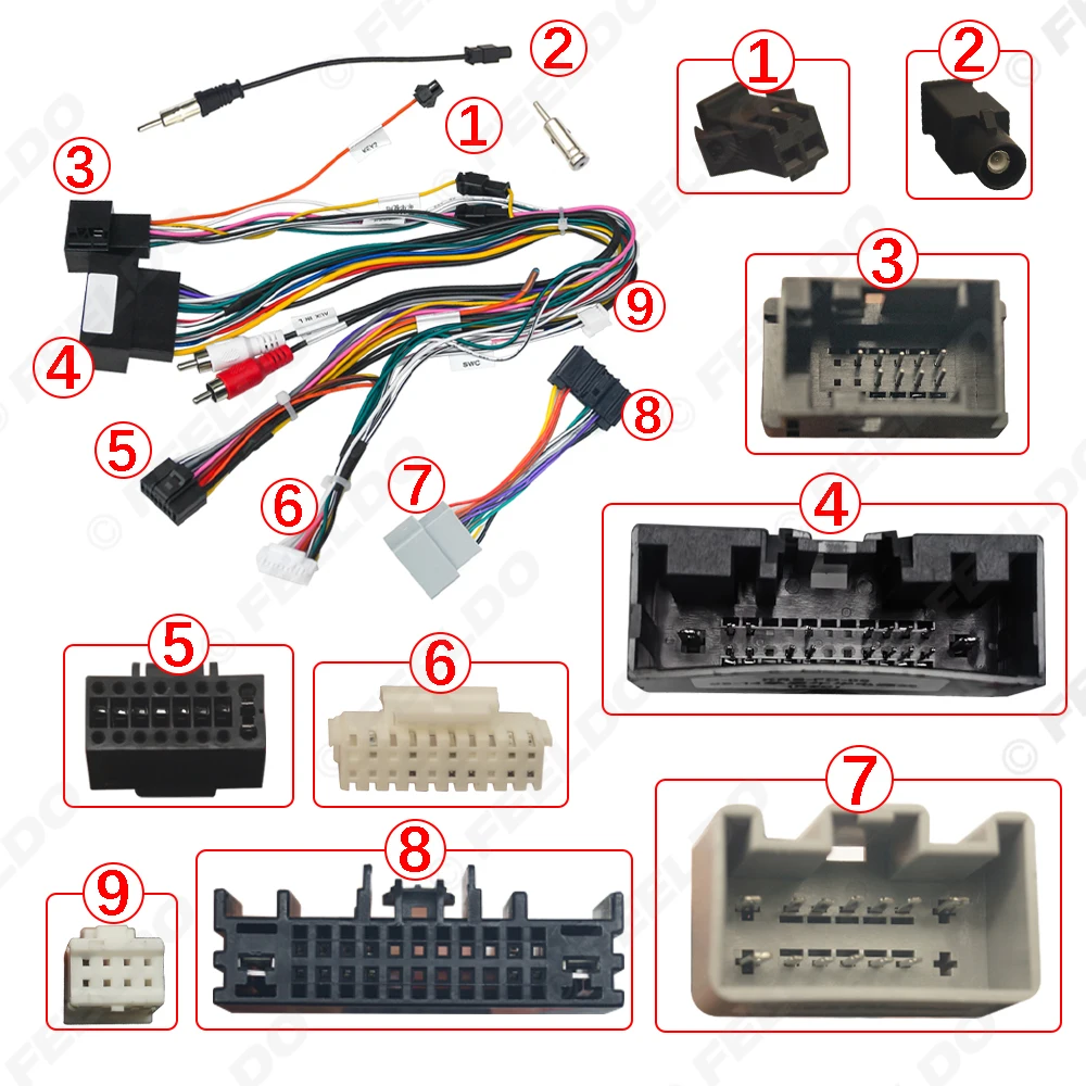 Car 16pin Power Cord Wiring Harness Adapter For Ford Fiesta 2009-2014
Car 16pin Power Cord Wiring Harness Adapter For Ford Fiesta 2009-2014