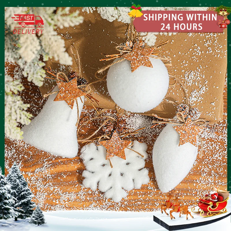 White Snowflake Christmas Wedding Hanging Ball Christmas Ornament Ball Decoration Supplies Christmas Foam Ball Xmas Pendant 2023
White Snowflake Christmas Wedding Hanging Ball Christmas Ornament Ball Decoration Supplies Christmas Foam Ball Xmas Pendant 2023
