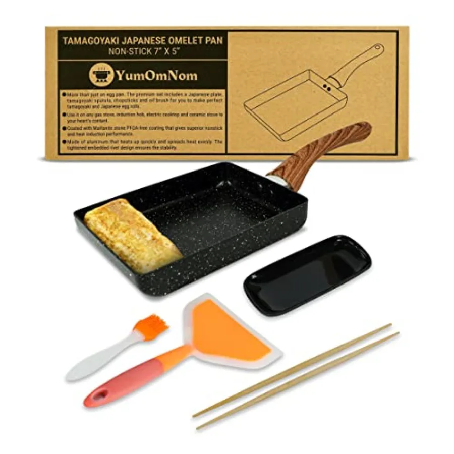 Tamagoyaki Pan Japanese Nonstick Egg Cookware, Rec Frying Pan for Omelettes and Rolls Kitchen Accories Without Lid
Tamagoyaki Pan Japanese Nonstick Egg Cookware, Rec Frying Pan for Omelettes and Rolls Kitchen Accories Without Lid