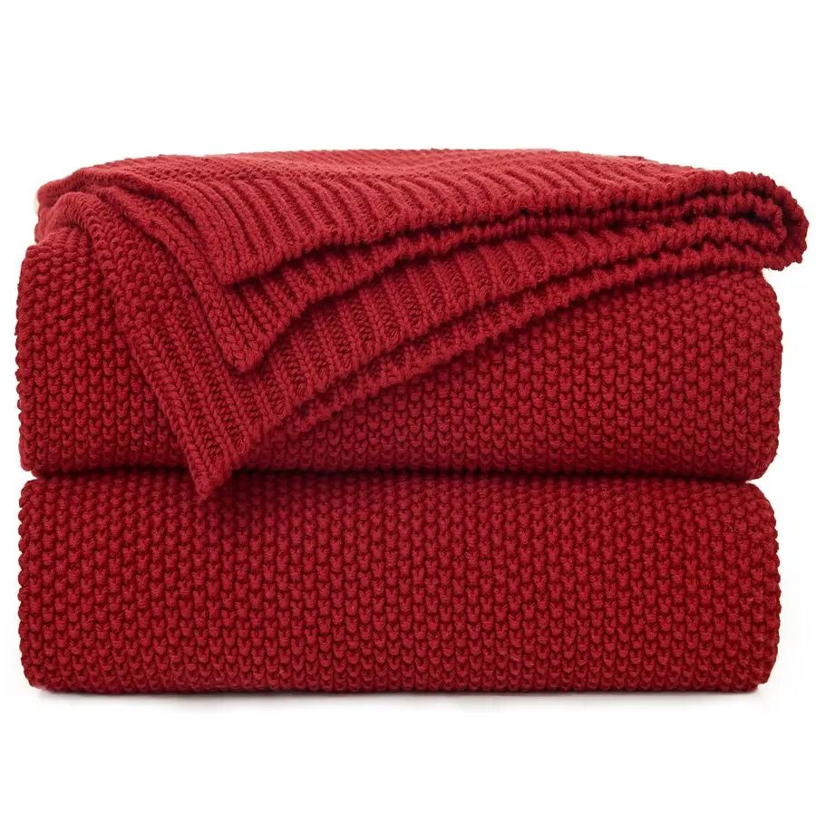 Burgundy Cotton Cable Knit Throw Blanket for Couch Sofa Chair Bed Home Decorative, 3.4 Pounds 60 x 80 Inch Woven Throw Blankets
Burgundy Cotton Cable Knit Throw Blanket for Couch Sofa Chair Bed Home Decorative, 3.4 Pounds 60 x 80 Inch Woven Throw Blankets