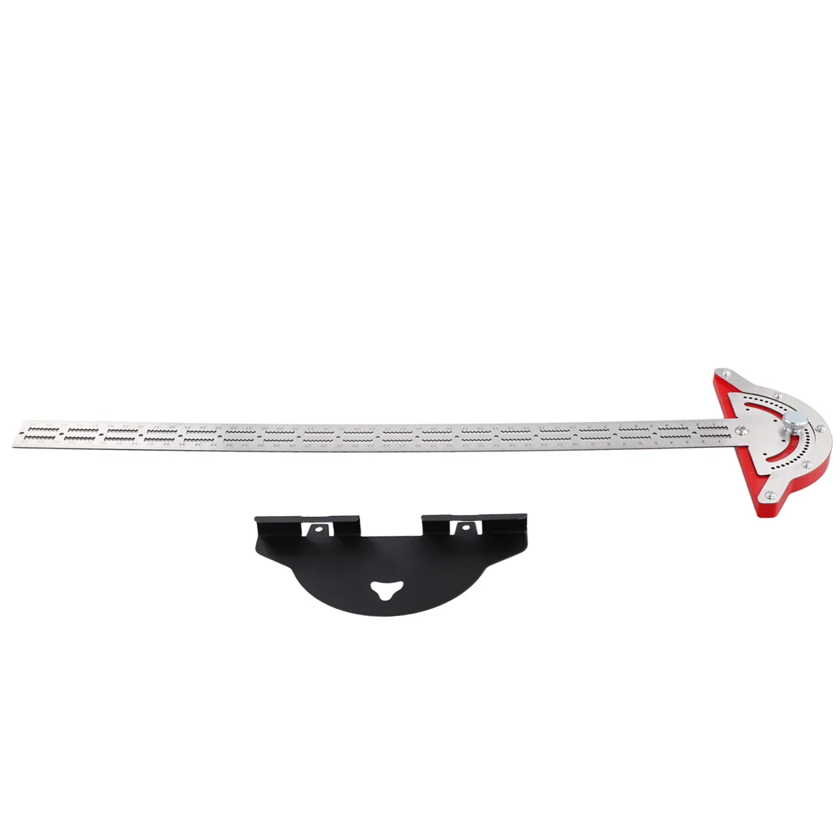 A002 Woodworkers Ruler Protractor Angle Finder Woodworking Design Ruler Protractor T Square Woodworking Scribing Tools 45cm
A002 Woodworkers Ruler Protractor Angle Finder Woodworking Design Ruler Protractor T Square Woodworking Scribing Tools 45cm