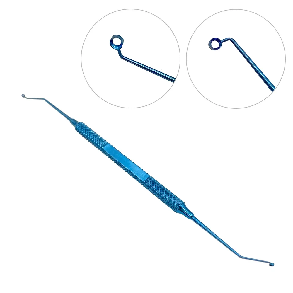 Double-Ended Capsule Polisher Hook Tool Angled Left Right Rings Ophthalmic Instrument
Double-Ended Capsule Polisher Hook Tool Angled Left Right Rings Ophthalmic Instrument