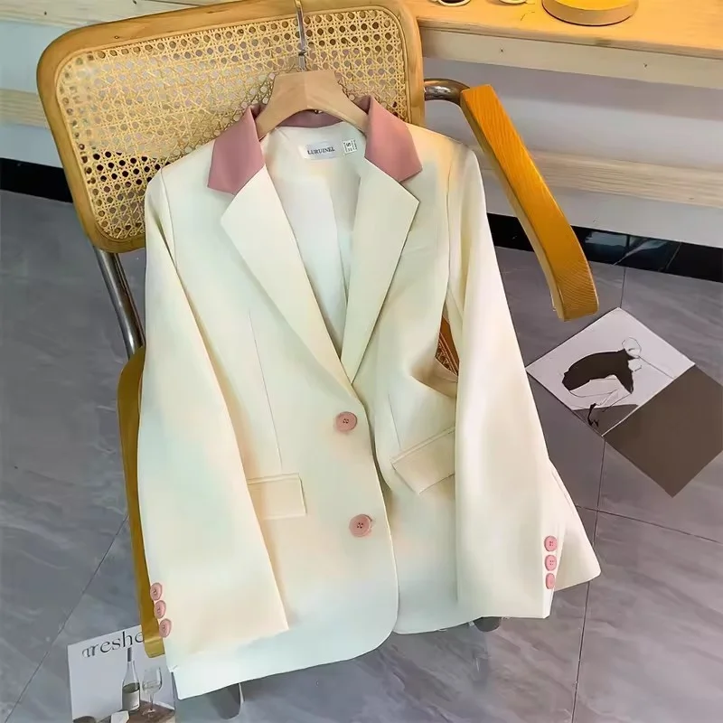 New Korean Women's Sense of Design Suit Coat 2025 Spring Autumn Ladies Blazer Jacket Elegant Short Long Sleeve Lady Blazers
New Korean Women's Sense of Design Suit Coat 2025 Spring Autumn Ladies Blazer Jacket Elegant Short Long Sleeve Lady Blazers