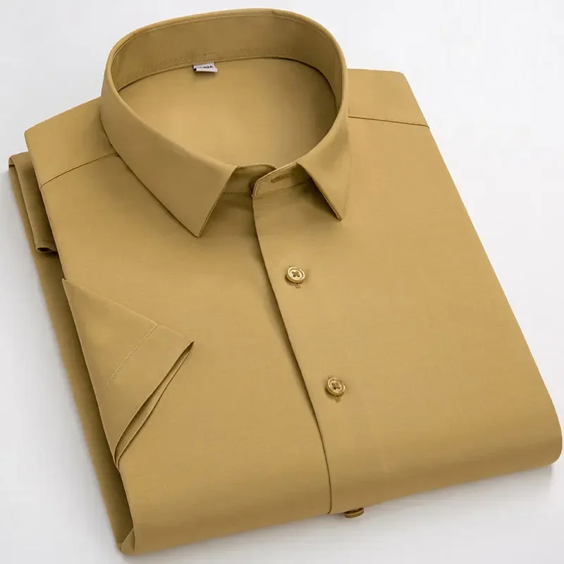 New Arrival Summer Men Dress Shirts Luxury High Quality Oversize Smart Casual Business Short Sleeve Thin Stretch Formal Shirt
New Arrival Summer Men Dress Shirts Luxury High Quality Oversize Smart Casual Business Short Sleeve Thin Stretch Formal Shirt