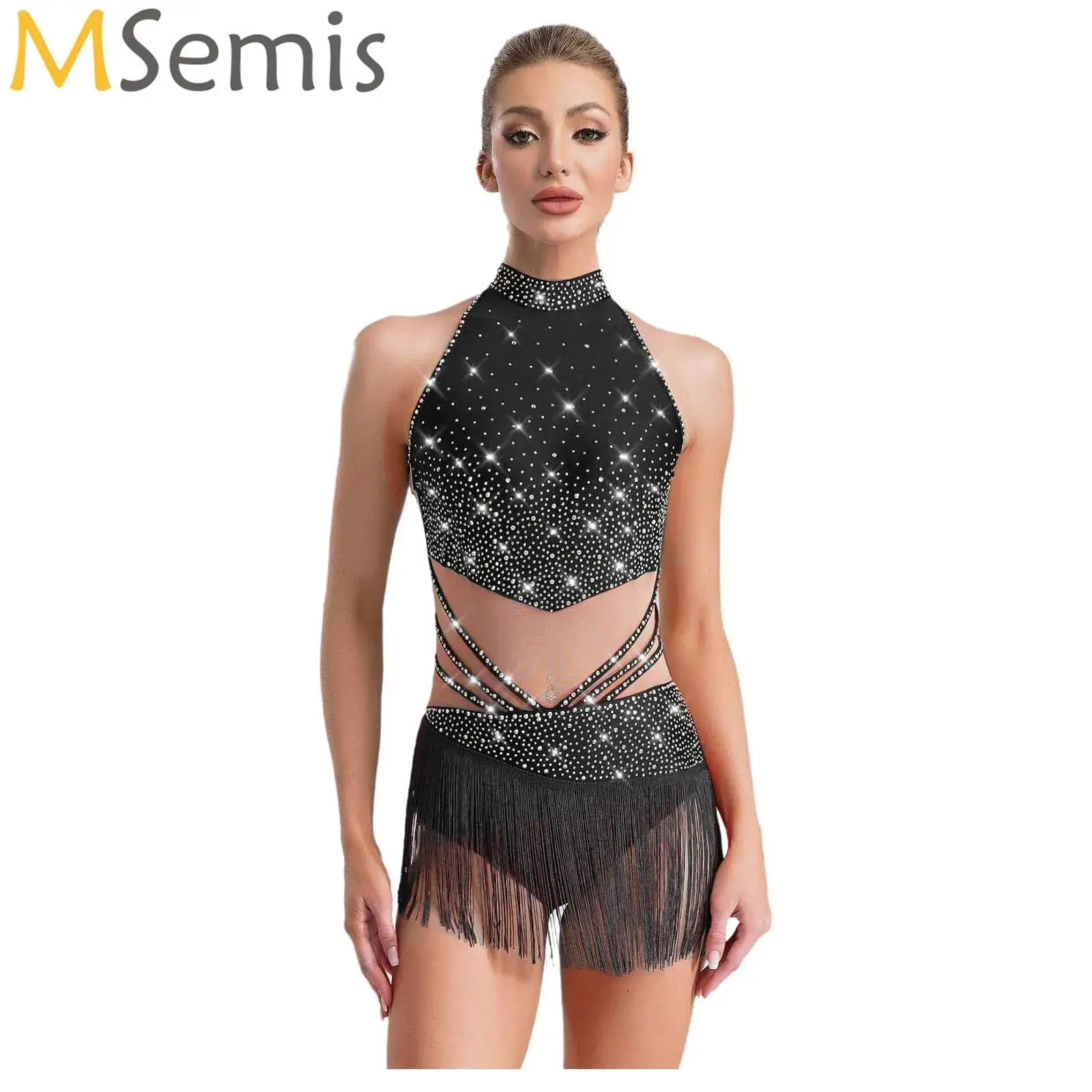 Shiny Rhinestones Tassel Latin Dance Leotard Dress for Latin Jazz Dance Performance Women Tango Cha-Cha Samba Dance Costume
Shiny Rhinestones Tassel Latin Dance Leotard Dress for Latin Jazz Dance Performance Women Tango Cha-Cha Samba Dance Costume