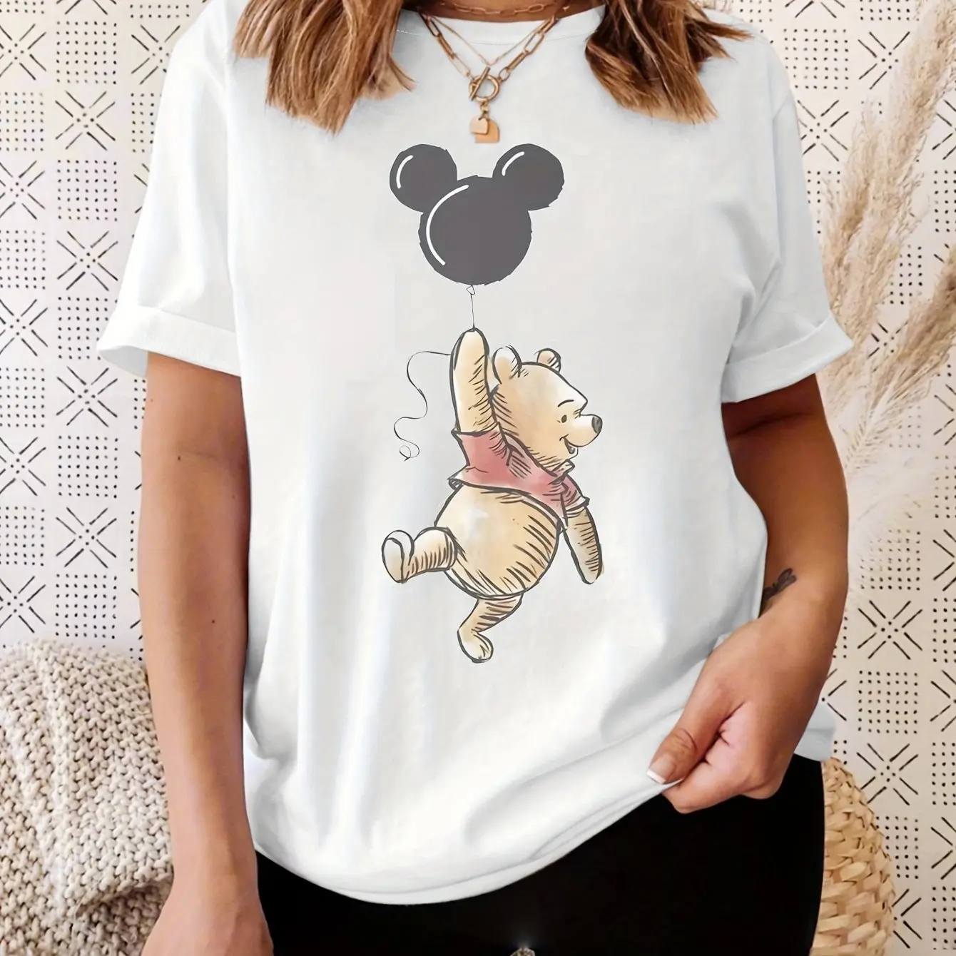 Disney Winnie The Pooh Boys Girls Summer T-Shirt Family Parent-Child Clothing Casual Sports Comfort Short Sleeve Men Women Cute 
Disney Winnie The Pooh Boys Girls Summer T-Shirt Family Parent-Child Clothing Casual Sports Comfort Short Sleeve Men Women Cute
