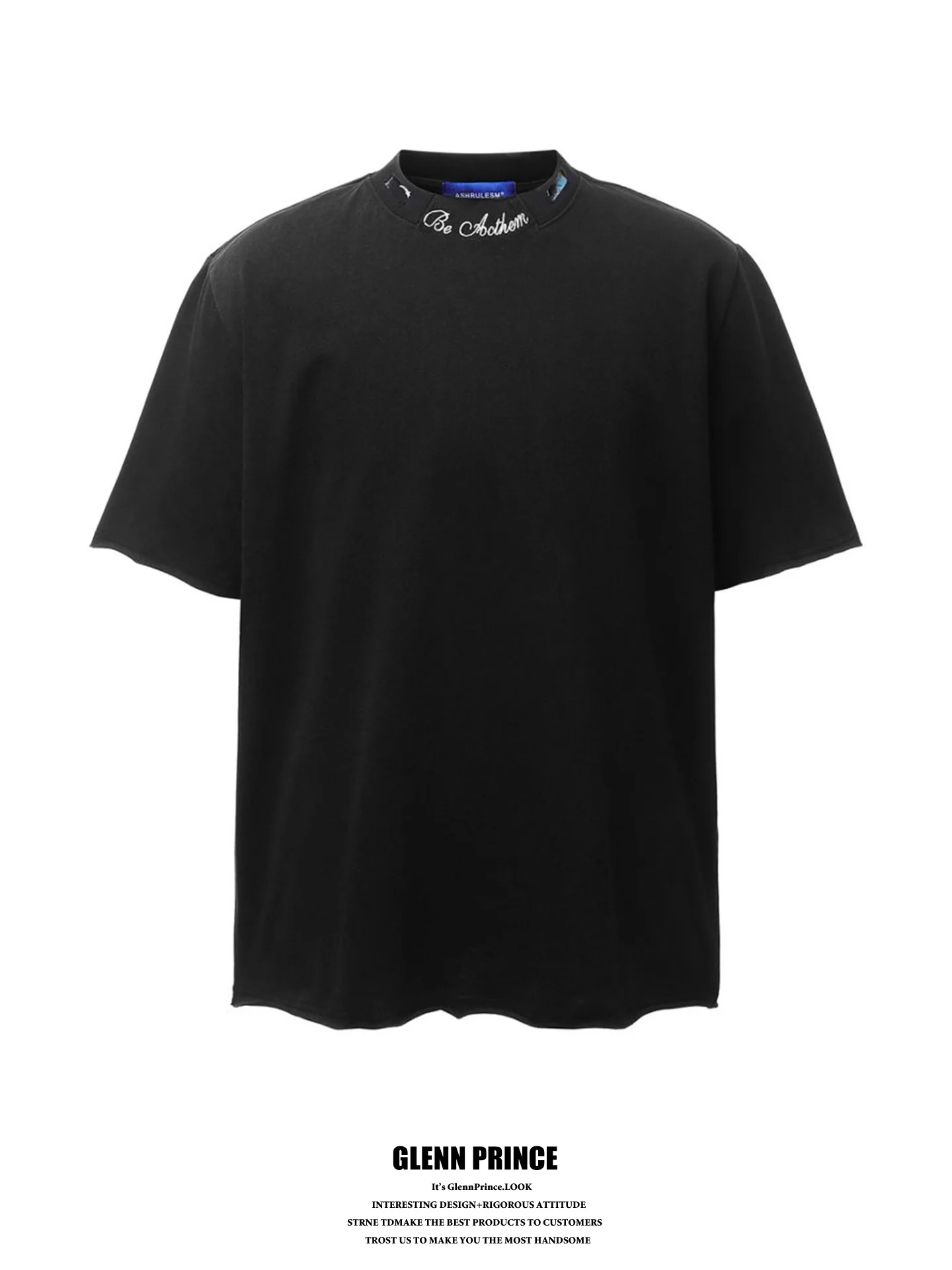 GPstudio American Style Heavyweight Letter Embroidery Small Collar T-Shirt Men Summer Handsome Loose Casual Short Sleeve Top
GPstudio American Style Heavyweight Letter Embroidery Small Collar T-Shirt Men Summer Handsome Loose Casual Short Sleeve Top