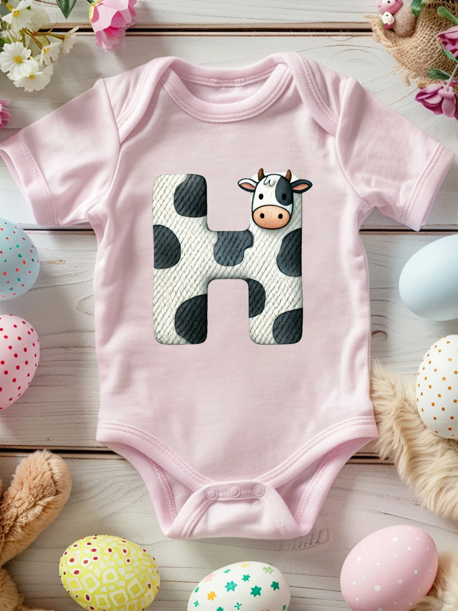 Милый комбинезон для малышей с принтом коровы, унисекс, 100% хлопок, мягкий, всесезонный, розовый, 190 г/м²
Милый комбинезон для малышей с принтом коровы, унисекс, 100% хлопок, мягкий, всесезонный, розовый, 190 г/м²