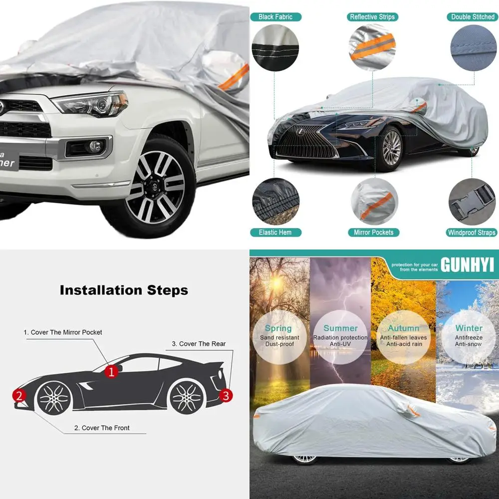 Custom-Fit Waterproof 6-Layer Car Cover for Toyota 4Runner (1995-2025) - Heavy Duty Protection Against Snow, Sun, Rain (US Wareh
Custom-Fit Waterproof 6-Layer Car Cover for Toyota 4Runner (1995-2025) - Heavy Duty Protection Against Snow, Sun, Rain (US Wareh