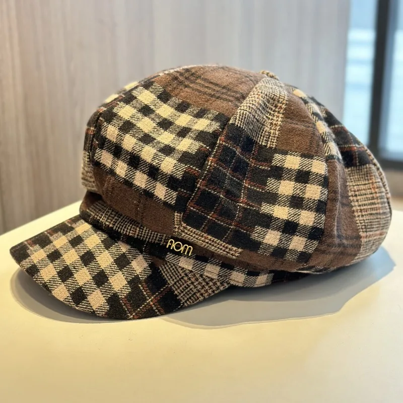 2025 New Retro Grid Splicing Octagonal Hat for Women's Spring and Autumn Artistic Painter Hat
2025 New Retro Grid Splicing Octagonal Hat for Women's Spring and Autumn Artistic Painter Hat