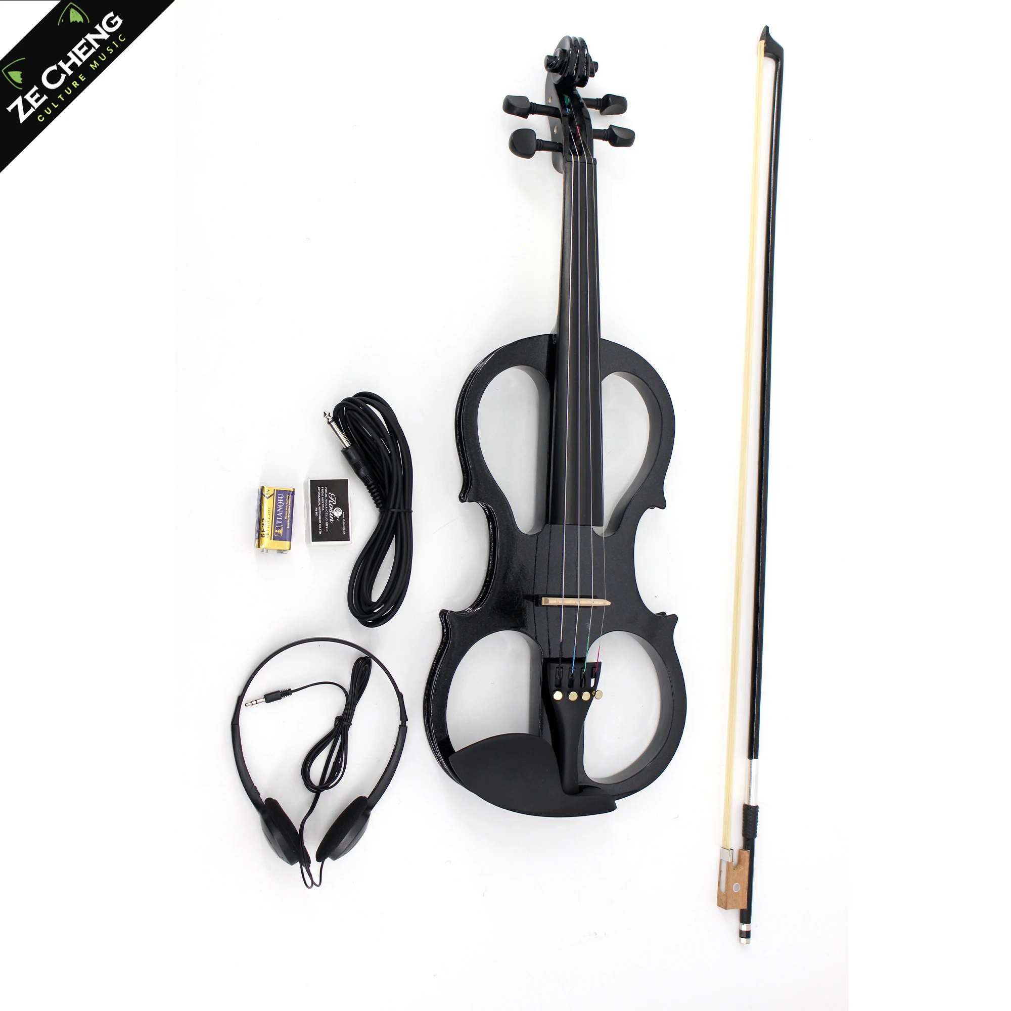 Suitable for Beginners Solid Wood Electric Violin 4/4 Size with Box Bow String and Headphone Cord
Suitable for Beginners Solid Wood Electric Violin 4/4 Size with Box Bow String and Headphone Cord
