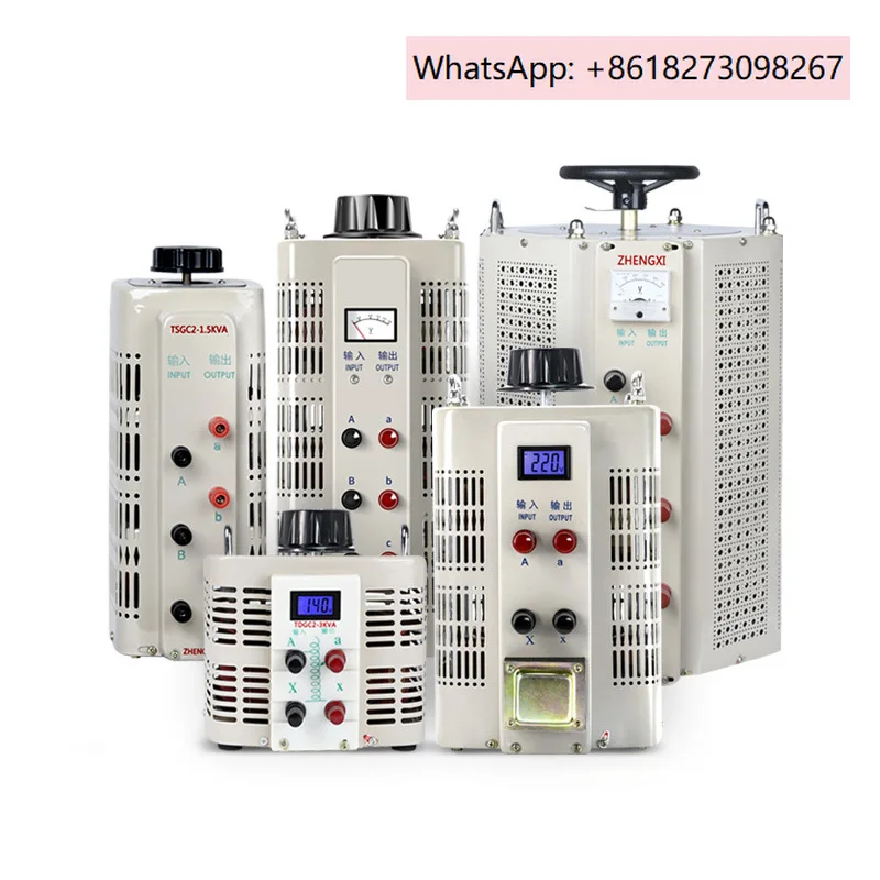 Voltage regulator 220V single-phase high-power AC contact three-phase voltage regulator 5/10KW adjustable transformer.1PCS
Voltage regulator 220V single-phase high-power AC contact three-phase voltage regulator 5/10KW adjustable transformer.1PCS