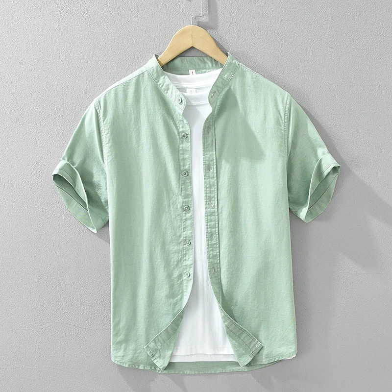 Cotton Linen Casual Shirts Men Casual Fashion Short Sleeve Shirt Man Loose Large Size Button-up Shirt
Cotton Linen Casual Shirts Men Casual Fashion Short Sleeve Shirt Man Loose Large Size Button-up Shirt