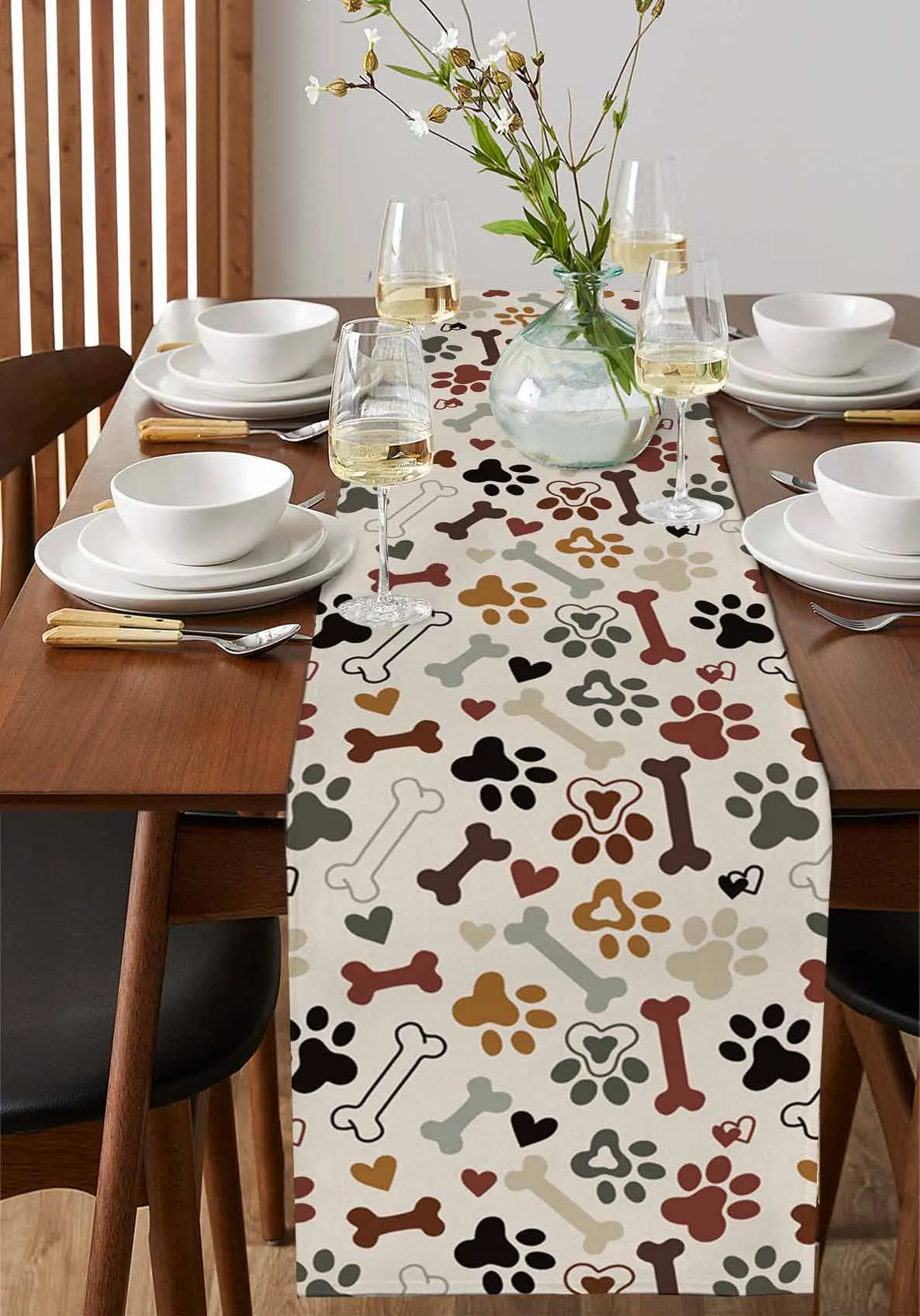 Brown Dog Paw Dog Bone Table Runner For Wedding Party Chirstmas Decoration Coasters Table Runners Mat
Brown Dog Paw Dog Bone Table Runner For Wedding Party Chirstmas Decoration Coasters Table Runners Mat