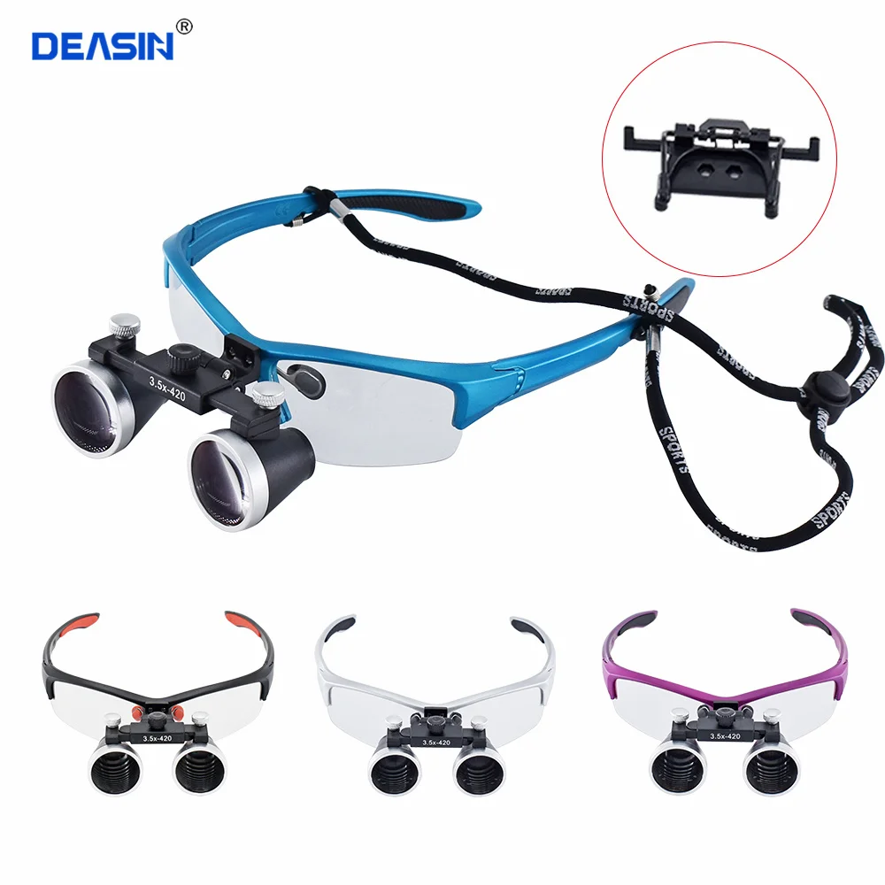 DentalBinocular Magnifier 2.5X 3.5X Ultra-lightweight Optical Loupes 320-420mm Magnifying Glass for Dental Surgery
DentalBinocular Magnifier 2.5X 3.5X Ultra-lightweight Optical Loupes 320-420mm Magnifying Glass for Dental Surgery