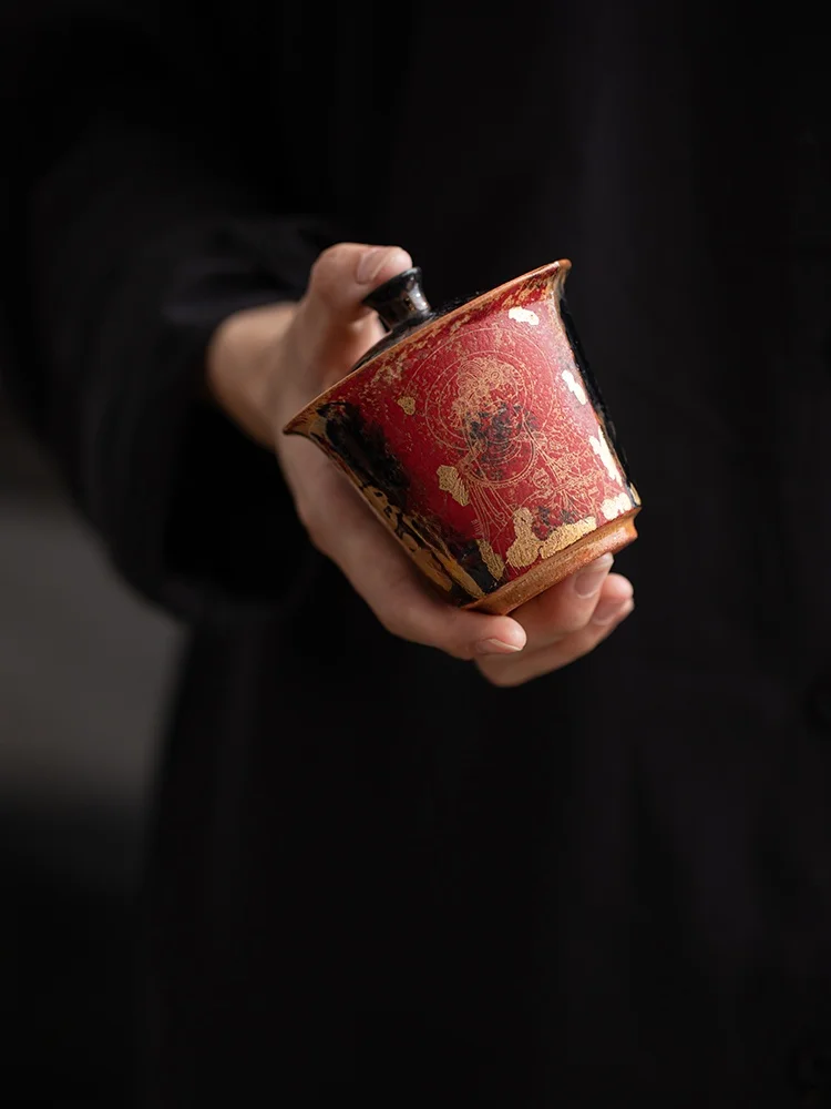 Guanyintang Chinese Style Hand-Painted Ceramic Gongfu Tea Bowl Home Use Tea Brewing Bowl Handheld Bowl with Gold Plating
Guanyintang Chinese Style Hand-Painted Ceramic Gongfu Tea Bowl Home Use Tea Brewing Bowl Handheld Bowl with Gold Plating