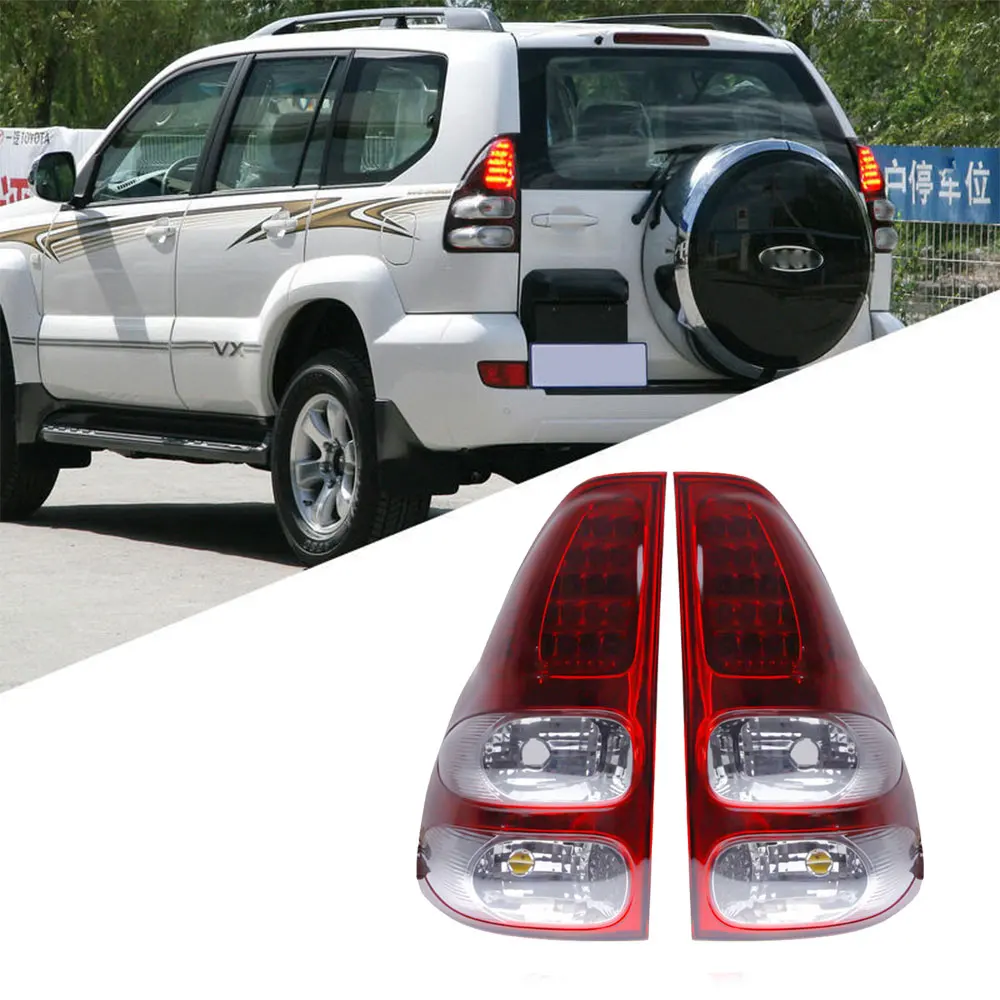 Пара автомобильных светодиодных задних фонарей для Toyota LAND CRUISER PRADO FJ120 2002-2009 8156060621 8156060620, модифицирующие задние фонари
Пара автомобильных светодиодных задних фонарей для Toyota LAND CRUISER PRADO FJ120 2002-2009 8156060621 8156060620, модифицирующие задние фонари