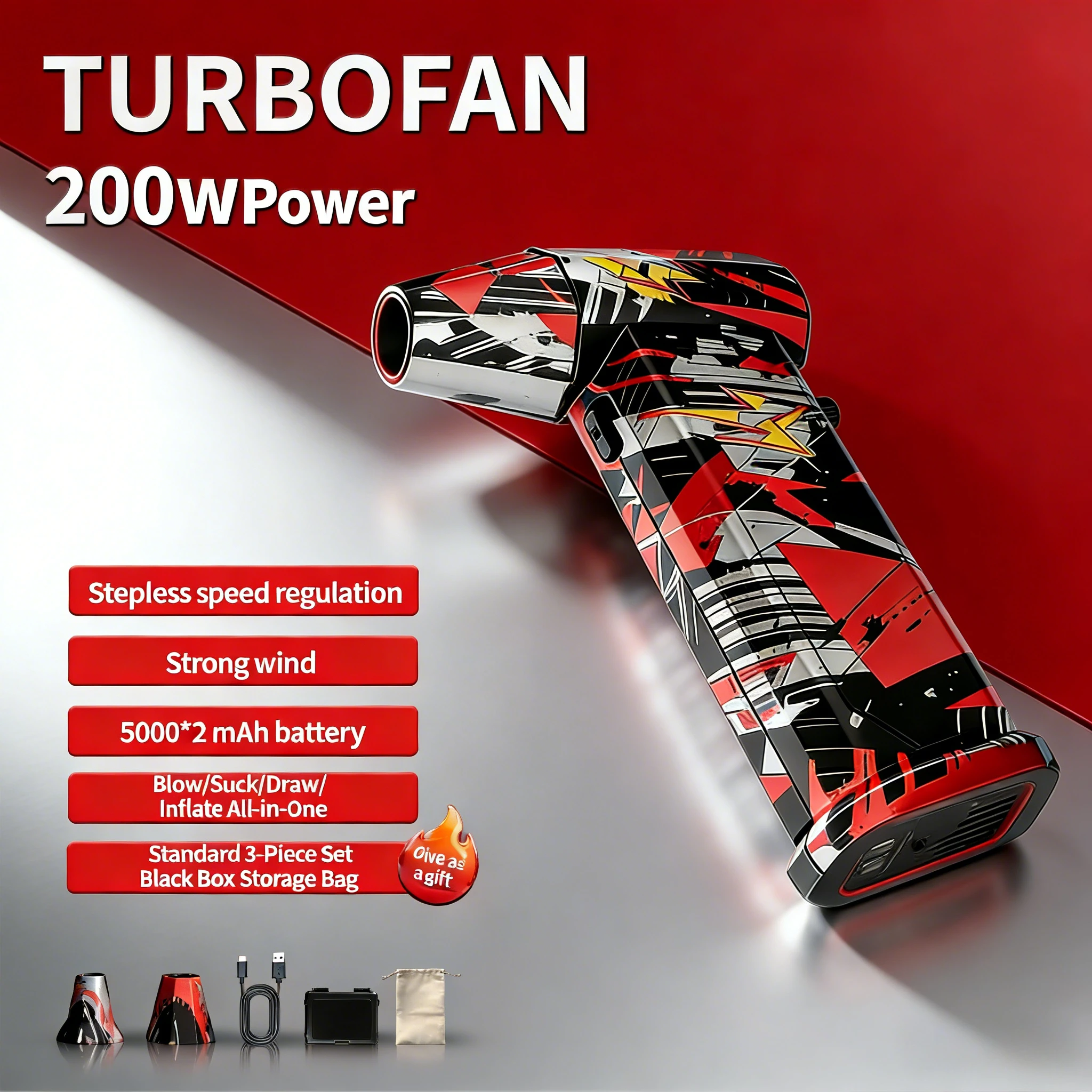 New 300000RPM Turbo Jet Blower Brushless Vacuum Cleaner Blower For PC/Keyboard/Home/Car Cleaning Air Duster Blower X9 Turbo Fan
New 300000RPM Turbo Jet Blower Brushless Vacuum Cleaner Blower For PC/Keyboard/Home/Car Cleaning Air Duster Blower X9 Turbo Fan
