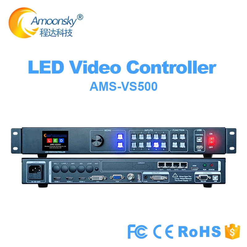 AMS VS500W Wireless Projection LED Controller USB WiFi 1080p Output Commercial Stage AV Control
AMS VS500W Wireless Projection LED Controller USB WiFi 1080p Output Commercial Stage AV Control