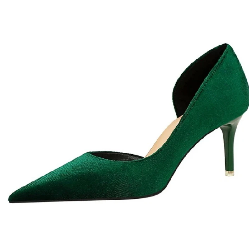 Элегантные женские замшевые туфли на высоком каблуке ручной работы, качественные, удобные, модные, осень 2026, высота каблука 7 см / 10,5 см, женские офисные туфли-лодочки
Элегантные женские замшевые туфли на высоком каблуке ручной работы, качественные, удобные, модные, осень 2026, высота каблука 7 см / 10,5 см, женские офисные туфли-лодочки