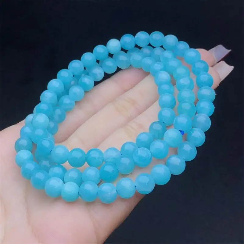 6.5MM Natural Amazonite Triple Circle Bracelet String Charms Handmade Fortune Energy Mineral Woman Amulet Jewelry Gift 1PCS
6.5MM Natural Amazonite Triple Circle Bracelet String Charms Handmade Fortune Energy Mineral Woman Amulet Jewelry Gift 1PCS