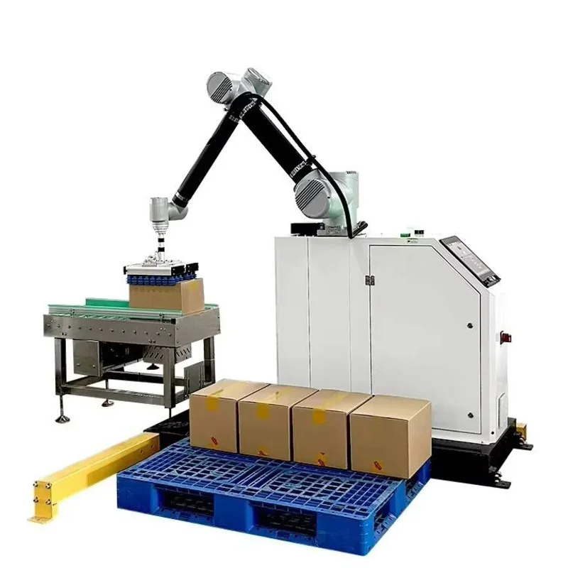 Industrial Palletizer Stacking Machinery 30Kg Robot Stacker High-Level Cobot Packaging Line Core Motor PLC Alloy Component
Industrial Palletizer Stacking Machinery 30Kg Robot Stacker High-Level Cobot Packaging Line Core Motor PLC Alloy Component