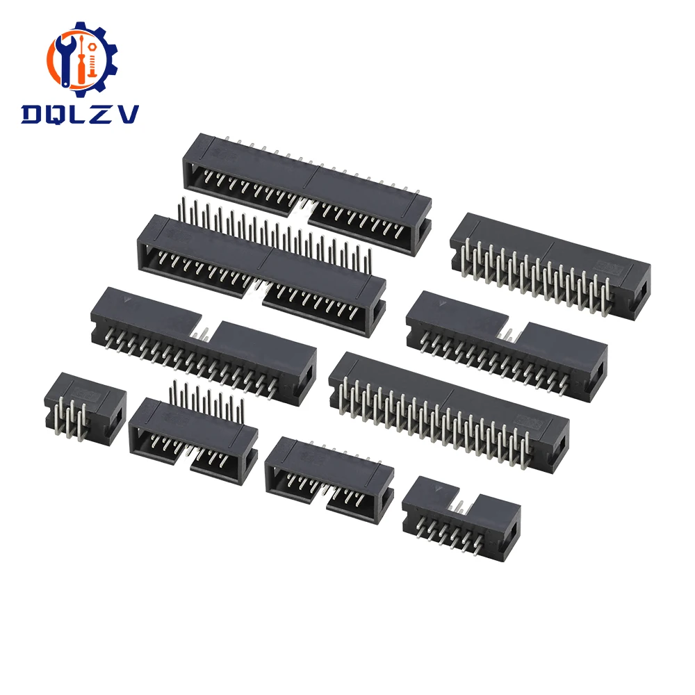 DC3 6/8/10/12/14/16/18/20/26/30/34/40/50P 2.54mm Socket Header Connector Male Double-spaced Straight needle Curved needle
DC3 6/8/10/12/14/16/18/20/26/30/34/40/50P 2.54mm Socket Header Connector Male Double-spaced Straight needle Curved needle