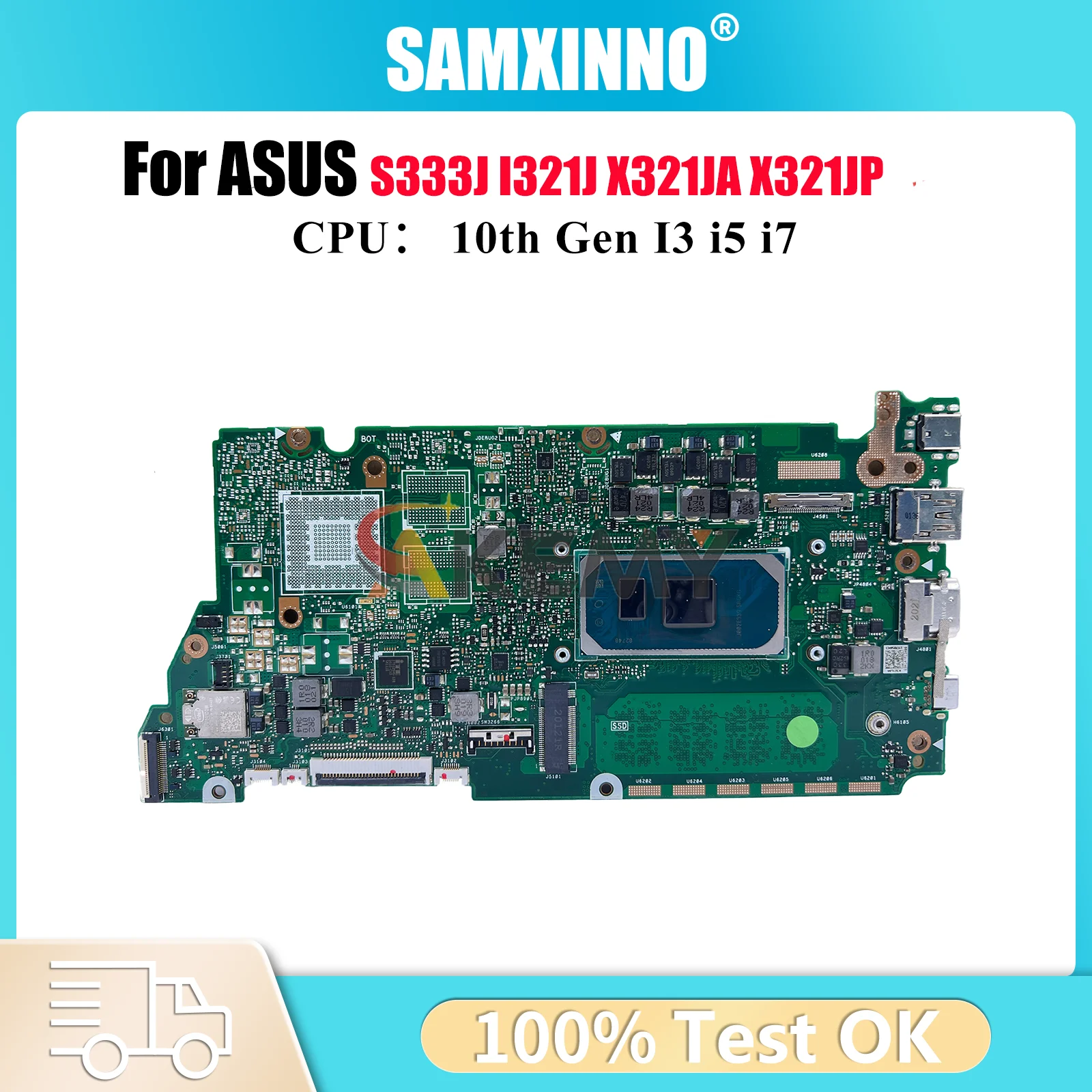 X321JA Материнская плата для ноутбука ASUS VivoBook X321JP X321JA I321J X321JQ S333J X321J Материнская плата с 10-го поколения I3 i5 i7 tests OK stk
X321JA Материнская плата для ноутбука ASUS VivoBook X321JP X321JA I321J X321JQ S333J X321J Материнская плата с 10-го поколения I3 i5 i7 tests OK stk